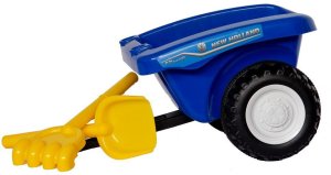 Jeździk odpychacz traktor z przyczepką i funkcjami dźwiękowymi oraz świetlnymi NEW HOLLAND niebieski 5