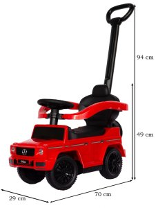 Mercedes - Benz G-Class G350d jeździk odpychacz z funkcjami dźwiękowymi i prowadnikiem 11