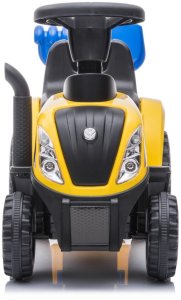 Jeździk odpychacz traktor z przyczepką i funkcjami dźwiękowymi oraz świetlnymi NEW HOLLAND żółty 3