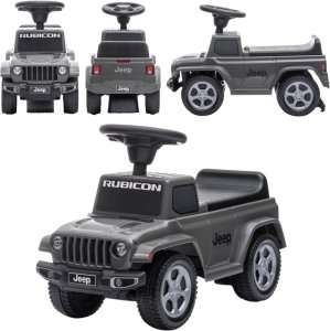 Jeździk odpychacz pchacz z dźwiękiem Jeep auto dla dziecka szary 1