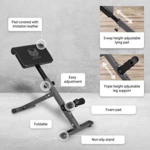 Ławka rzymska do treningu mięśni grzbietu i pleców 9