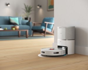 Philips 3000 series HomeRun Aqua XU3110/02 Vacuum and Mop Robot, Combi, Metallic, Round, Light/Beluga Metallic, Acrylonitrile butadiene styrene (ABS), 0.35 L 5