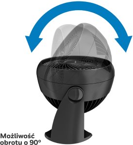 Honeywell HT900E4, Household blade fan, Black, Floor, Wall, 39 dB, 18 cm, 740 m³/h 6
