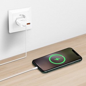 LogiLink USB Wall Charger, GaN, 2port, USB-AF & USB-CF, PD 30W, slim, white 3