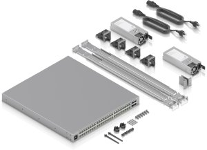 Ubiquiti Switch UniFi 16x2.5G RJ45/32x10G RJ45/4xSFP28 Managed PoE+++ 2150W 19" Rack-Mountable, 1,3" Touchscreen 16