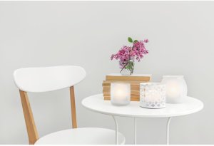 Securit® AMSTERDAM LED Fyrfadslys 12 stk. + ladest., hvidt lys 2