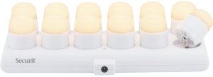 Securit® AMSTERDAM LED Fyrfadslys, 12 stk. + ladest., 12 farver 1