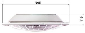 Westinghouse Windsquare Loftsventilator 46 W, 50 W, 52 W (Ø x H) 36 cm x 21 cm Hvid 3