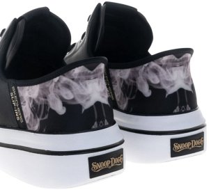 Buty męskie Skechers x Snoop Dogg: Premium Leather Slip-ins Snoop One  OG  (251016-BKW) 44 8