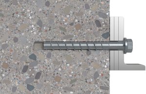 Fischer 536877, Screw, Concrete, General utility, ETA-15/0352, ETA-20/0321, 125 mm, Box 8