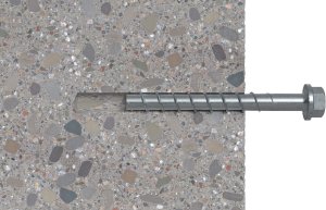 Fischer 536877, Screw, Concrete, General utility, ETA-15/0352, ETA-20/0321, 125 mm, Box 9