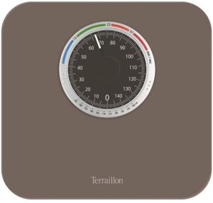 Terraillon Nautic Up, Mechanical personal scale, 150 kg, 1 kg, Taupe, kg, Rectangle 1