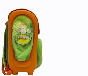 TORNISTER AUTA usztywniany 21L zielono-pomarańczowy 2