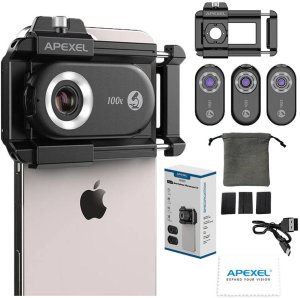 APEXEL Mikroskop CPL do smartfona 3x Obiektyw 200x / 150x / 100x 1