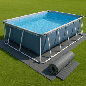 Bitmat Mata piankowa ochronna pod basen podkład 8 mm Bitmat 100x100 cm 7