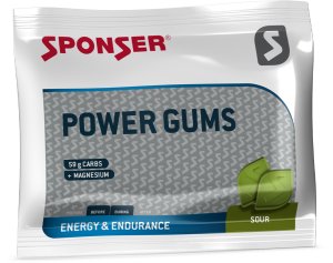 Gumy energetyczne SPONSER POWER GUMS sour łagodny octowo-kwaśny (pudełko 20 saszetek x 75g) (NEW 2025) 2