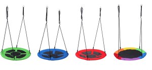 Huśtawka ogrodowa Bocianie Gniazdo XL, 100 cm, 150 kg, niebieska 14