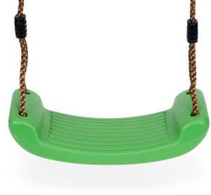 Wisząca ogrodowa huśtawka dla dzieci ławeczka deska zielona 4