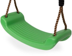 Wisząca ogrodowa huśtawka dla dzieci ławeczka deska zielona 8
