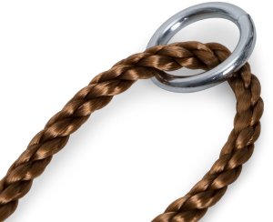 Wisząca ogrodowa huśtawka dla dzieci ławeczka deska czerwona 4