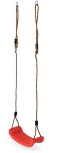 Wisząca ogrodowa huśtawka dla dzieci ławeczka deska czerwona 8