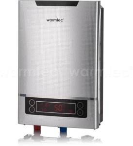 Nowoczesny przepływowy podgrzewacz wody Warmtec OptiShower 9kW  do umywalki i prysznica 2