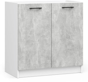 Zestaw szafek kuchennych z witryną OLIWIA 1.8m beton 10