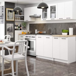 Zestaw szafek kuchennych z witryną OLIWIA 2.4m 2