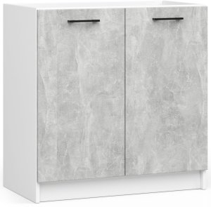 Zestaw szafek kuchennych z witryną OLIWIA 2.4m beton 12