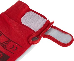 Rękawice robocze monterskie skórzane czerwone Kozia skóra - rzep  r.10 (12/48) 4