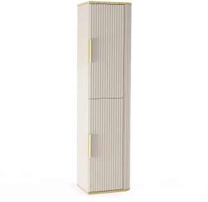 Szafka łazienkowa RIVELA 2D 40x160cm kaszmirowa STRAMA 1