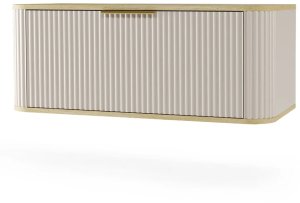Szafka pod umywalkę nablatową RIVELA 1S 80cm kaszmirowa STRAMA 1