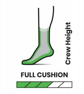 U'S Hike Full Cushion Crew Socks, 001 | black, S 3