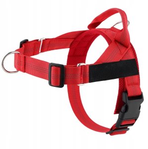 Szelki dla psa REFLECTIVE SILK rozmiar M czerwone 1