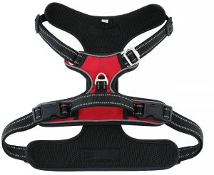 Szelki dla psa OXFORD A rozmiar S czerwono czarne 2