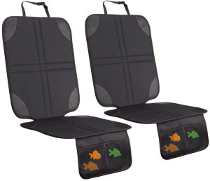 Mata ochronna na fotel samochodowy z organizerem czarna 2