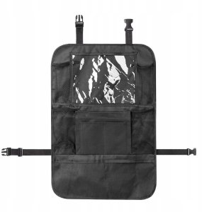 Organizer samochodowy na fotele przednie z przegródkami BY-1298 czarny 2