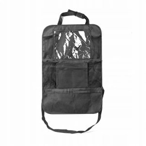 Organizer samochodowy na fotele przednie z przegródkami BY-1298 czarny 3