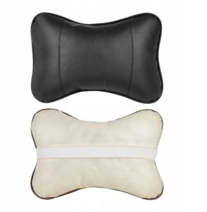 Poduszka na zagłówek do samochodu czarna 2