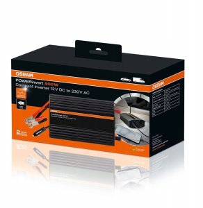 Przetwornica Osram Powerinvert 500W DC/AC Inverter 12V do 230V 5