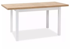 Stół kuchenny ADAM 120(160)x68 dąb lancelot/biały mat Signal 1