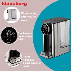 DYSPENSER DOZOWNIK GORĄCEJ WODY 2,7L KLAUSBERG KB-7880 13