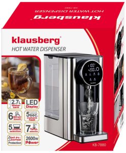 DYSPENSER DOZOWNIK GORĄCEJ WODY 2,7L KLAUSBERG KB-7880 15