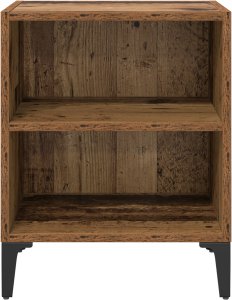 Szafka Nocna Stare Drewno 40x30x50 cm Wykonana z Drewna Inżynieryjnego 4