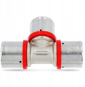 Diamond trójnik zaprasowywany potrójny PEX-AL-PEX z mosiądzu 32x32x32 FZZ-009.32X32X32.T-3 3