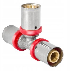 Diamond trójnik zaprasowywany potrójny PEX-AL-PEX z mosiądzu 32x32x32 FZZ-009.32X32X32.T-3 8