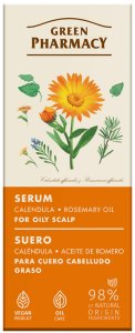 Green Pharmacy Serum do Przetłuszczającej się Skóry Głowy Nagietek i Olej Rozmarynowy 100ml 1
