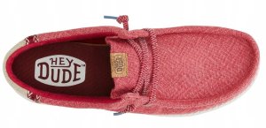 Hey Dude Wally Jute 43085-79B Czerwone 44 4