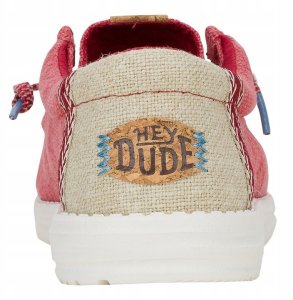 Hey Dude Wally Jute 43085-79B Czerwone 46 6