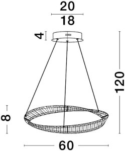 Lampa wisząca AURELIA Gold 9333061 2